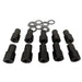 Street Pro Wheels Wheel Lug Nut Kit, Black 002 Streetpro Open End Mag, Length 1.46, 1/2, .700 shank, Set of 10 Wheel Lug Nut Kit, Black 002 Streetpro Open End Mag, Length 1.46, 1/2, .700 shank, Set of 10 Autofit