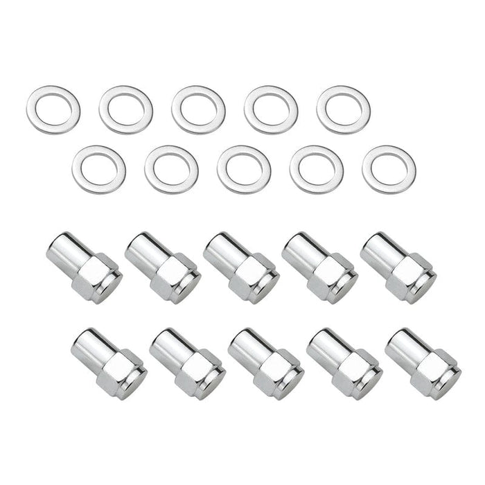Street Pro Wheels Wheel Lug Nut Kit, Chrome 002 Streetpro Mag, Length 1.56, 1/2, .700 shank, Set of 10 Wheel Lug Nut Kit, Chrome 002 Streetpro Mag, Length 1.56, 1/2, .700 shank, Set of 10 Autofit