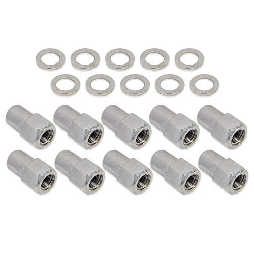 Street Pro Wheels Wheel Lug Nut Kit, Chrome 002 Streetpro Open End Mag, Length 1.46, 7/16, .700 shank, Set of 10 Wheel Lug Nut Kit, Chrome 002 Streetpro Open End Mag, Length 1.46, 7/16, .700 shank, Set of 10 Autofit