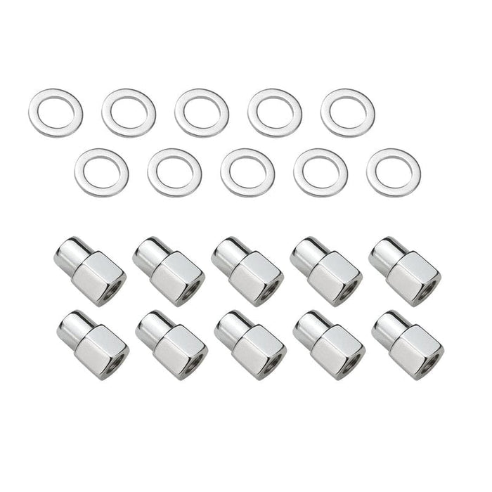 Street Pro Wheels Wheel Lug Nut Kit,, Chrome Open End, Medium Mag, Length 1.38, 7/16, 0.55 Shank, Set of 10 Wheel Lug Nut Kit,, Chrome Open End, Medium Mag, Length 1.38, 7/16, 0.55 Shank, Set of 10 Autofit