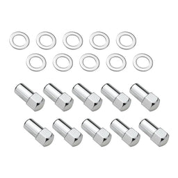 Street Pro Wheels Wheel Lug Nut Kit Chrome, Street Pro 007 Dome head, length 1.70, 7/16, 1.00 inch shank, Set of 10 Wheel Lug Nut Kit Chrome, Street Pro 007 Dome head, length 1.70, 7/16, 1.00 inch shank, Set of 10 Autofit