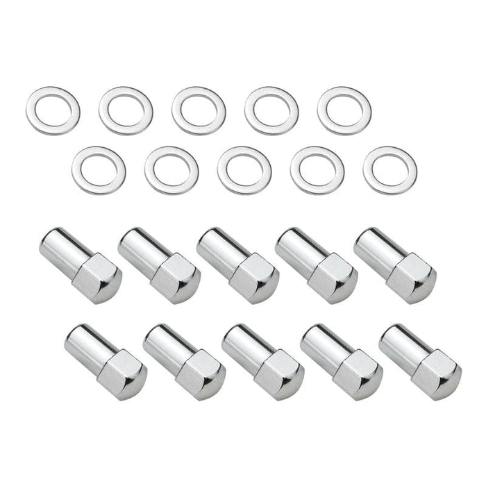 Street Pro Wheels Wheel Lug Nut Kit Chrome, Street Pro 007 Dome head, length 1.70, 7/16, 1.00 inch shank, Set of 10 Wheel Lug Nut Kit Chrome, Street Pro 007 Dome head, length 1.70, 7/16, 1.00 inch shank, Set of 10 Autofit