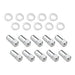 Street Pro Wheels Wheel Lug Nut Kit Chrome, Street Pro 007 Dome head, length 1.70, 7/16, 1.00 inch shank, Set of 10 Wheel Lug Nut Kit Chrome, Street Pro 007 Dome head, length 1.70, 7/16, 1.00 inch shank, Set of 10 Autofit