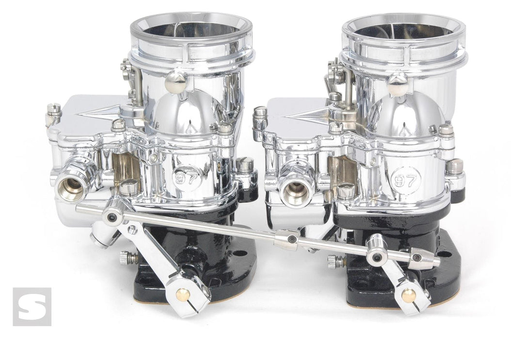 Stromberg Carburetors Stromberg TwoStep 2x2 Progressive Chrome Throttle Linkages 9248PRO-CHR Autofit