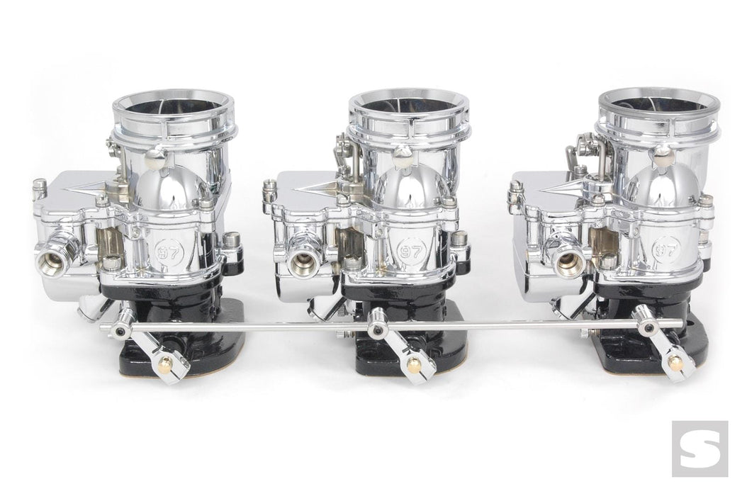 Stromberg Carburetors Stromberg TwoStep 3x2 Chrome Throttle Linkages 9243S-CHR Autofit