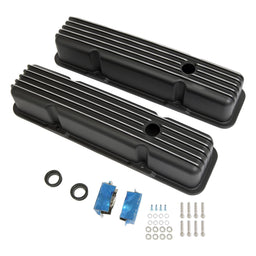 Summit Racing Summit Racing™ Finned Aluminum Valve Covers SUM-440413B Autofit