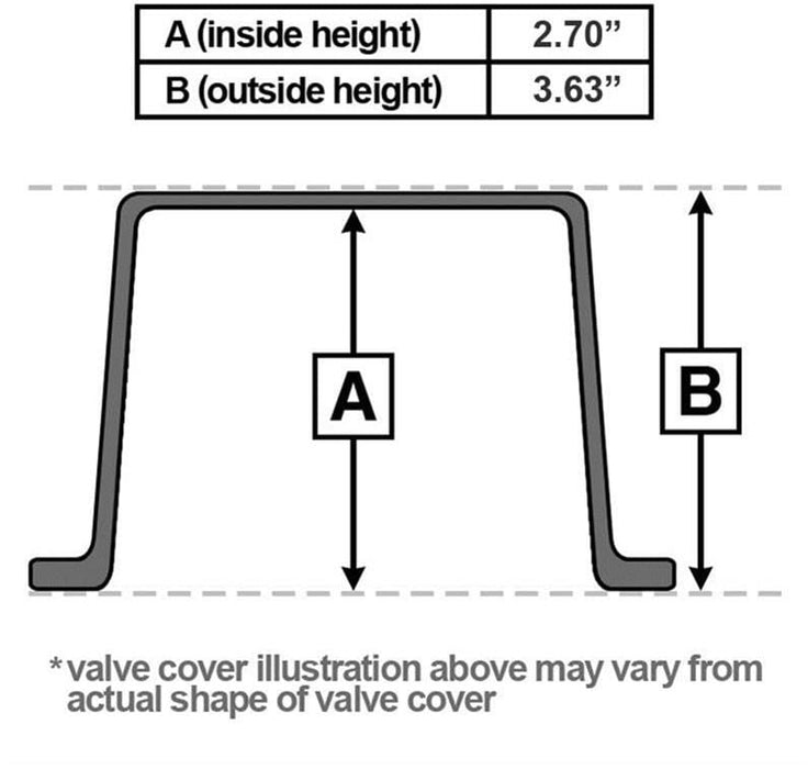 Summit Racing Summit Racing™ Finned Aluminum Valve Covers SUM-440413B Autofit