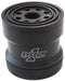 SYSTEMONE 3-3/4" Long x 3-3/4" Diameter With 45 Micron S/S Filter & Metric Thre Spin On Billet Oil Filter - Black Anodized SY209-314B Autofit