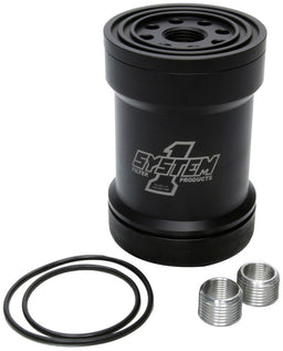 SYSTEMONE Long Billet Oil Filter 75 Micron, Universal Thread 3-3/4 x 5-3/4 SY209-571B Autofit