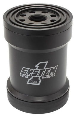 SYSTEMONE Short HP6 Billet Oil Filter 75 Micron 1-1/2-12" 5-1/4 Long, Viton SY210-005-7-1 Autofit