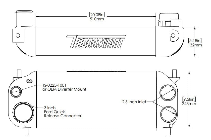 TURBOSMART COOLING Turbosmart Performance Intercooler Upgrade / Ford F150 EcoBoost Autofit