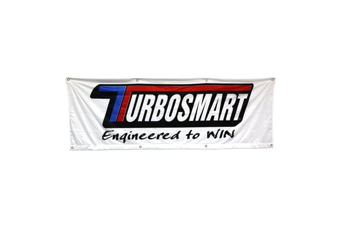 TURBOSMART DECALS AND APPAREL Turbosmart Turbosmart Banner 2m (White) Autofit