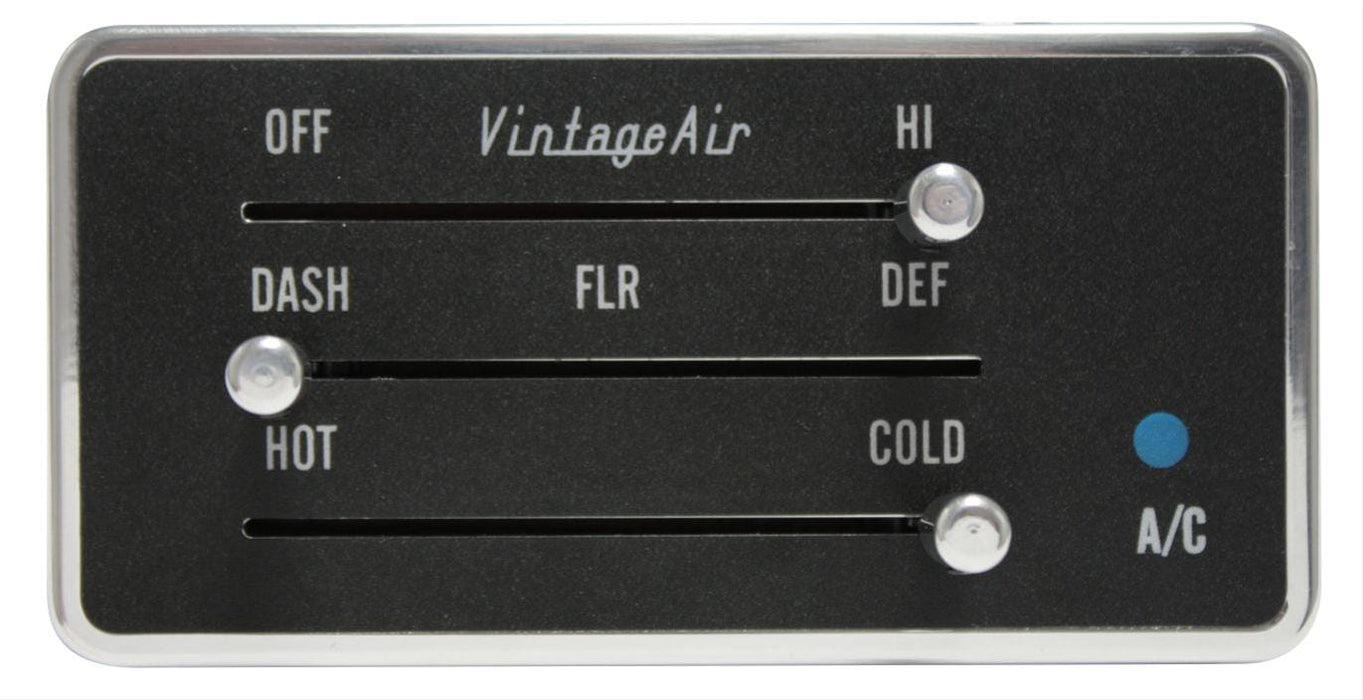 Vintage Air Vintage Air 3-Lever Gen IV ProLine Rectangular Control Panels 491230 Autofit