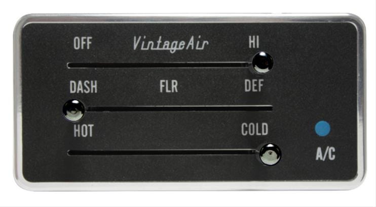 Vintage Air Vintage Air 3-Lever Gen IV ProLine Rectangular Control Panels 491231 Autofit