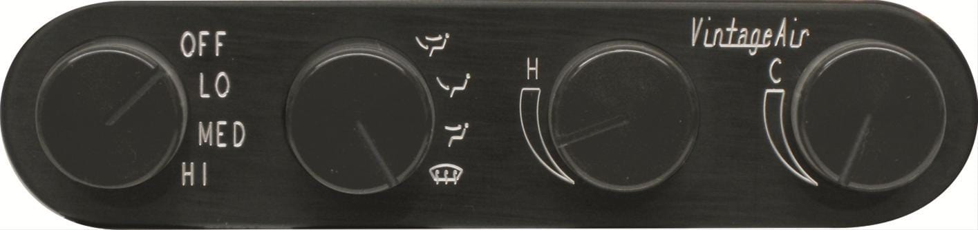Vintage Air Vintage Air Gen-II Streamline 4-Knob Panels 491229 Autofit