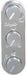 Vintage Air Vintage Air Gen-IV ProLine 3-Knob Control Panels 491214-RVA Autofit