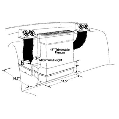 Vintage Air Vintage Air High-Capacity Trunk-Mount Systems 685000-VUY Autofit