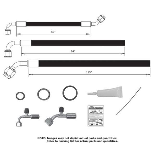 Vintage Air Vintage Air SureFit Reduced Barrier Standard Hose Kits 524477 Autofit