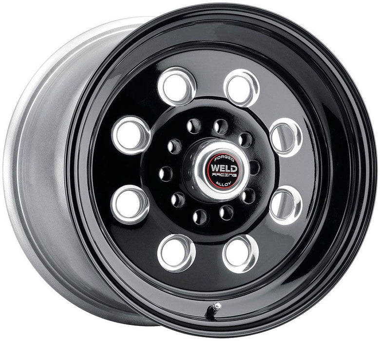 WELD 5 x 4.5/4.75" (Multi-Fit) Bolt Circle with 1.375" Backspace Draglite 15" x 3.5" Wheel - Black Finish WE90B-54340 Autofit