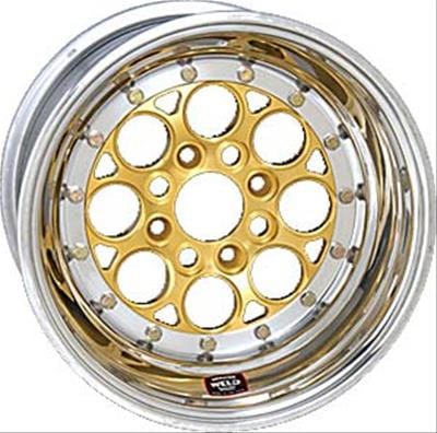 Weld Racing Weld Racing Magnum Import Drag Gold Mickey Thompson Beadlock Wheels 766-31015F Autofit