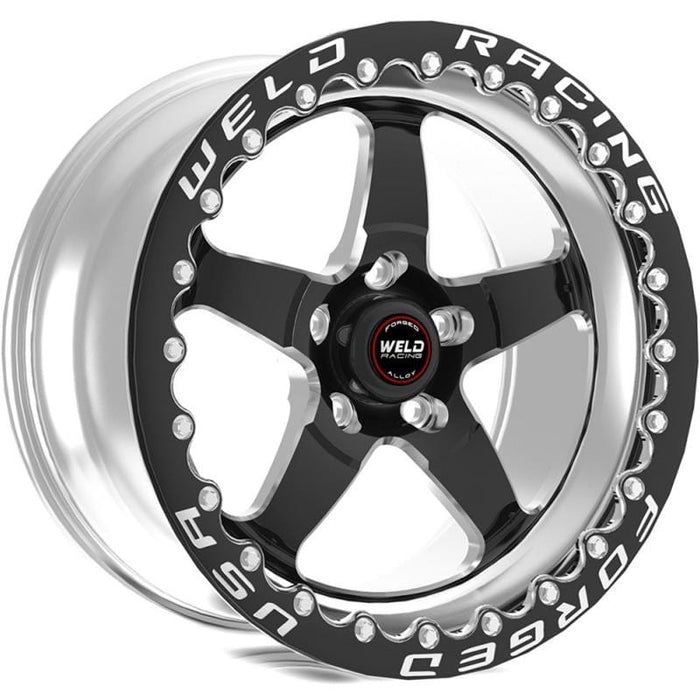 Weld Racing Weld Racing RT-S S71 Forged Aluminum Black Mickey Thompson Beadlock Wheels 71MB508A55F Autofit