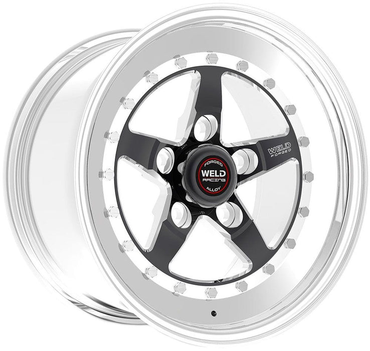 WELD WeldStar RT 15" x 4" Wheel, Polished with Black Center WeldStar RT 15" x 4" Wheel, Polished with Black Center Autofit