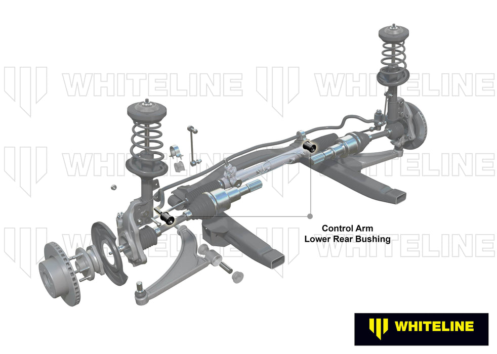 Whiteline 10 x 14 x 20 cm / Performance Alignment - adds +0.5deg caster Front Control Arm Lower - Inner Rear Bushing Double Offset Kit to Suit Mazda CX-5, Mazda3 and Mazda6 Autofit