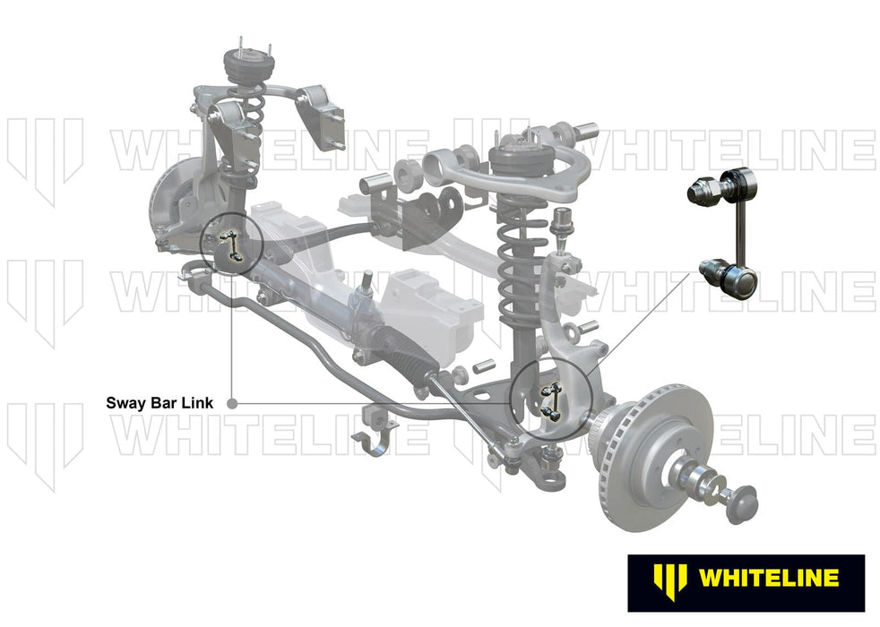 Whiteline 10 x 14 x 6 cm / 180mm - horizontal 180deg opposed ball joints Sway Bar Link to Suit Hyundai Grandeur, Sonata and XG Autofit