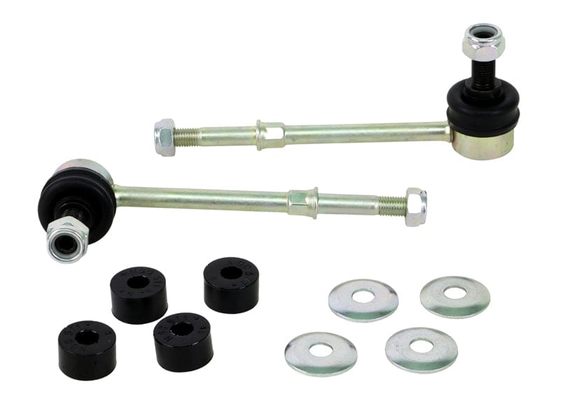 Whiteline 10 x 16 x 26 cm / 163mm - horizontal/vertical - 12mm ball stud/10mm bushing shank Front Sway Bar Link to Suit Nissan Patrol GU Autofit