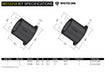 Whiteline 10 x 16 x 26 cm / 49.5mm OD - suits models to - 06/1996 Front Control Arm Lower - Inner Front Bushing Kit to Suit Lexus SC, Toyota Soarer and Supra Autofit