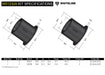 Whiteline 10 x 16 x 26 cm / 54.8mm OD - suits models to - 06/1996 Front Control Arm Lower - Inner Rear Bushing Kit to Suit Lexus SC, Toyota Soarer and Supra Autofit