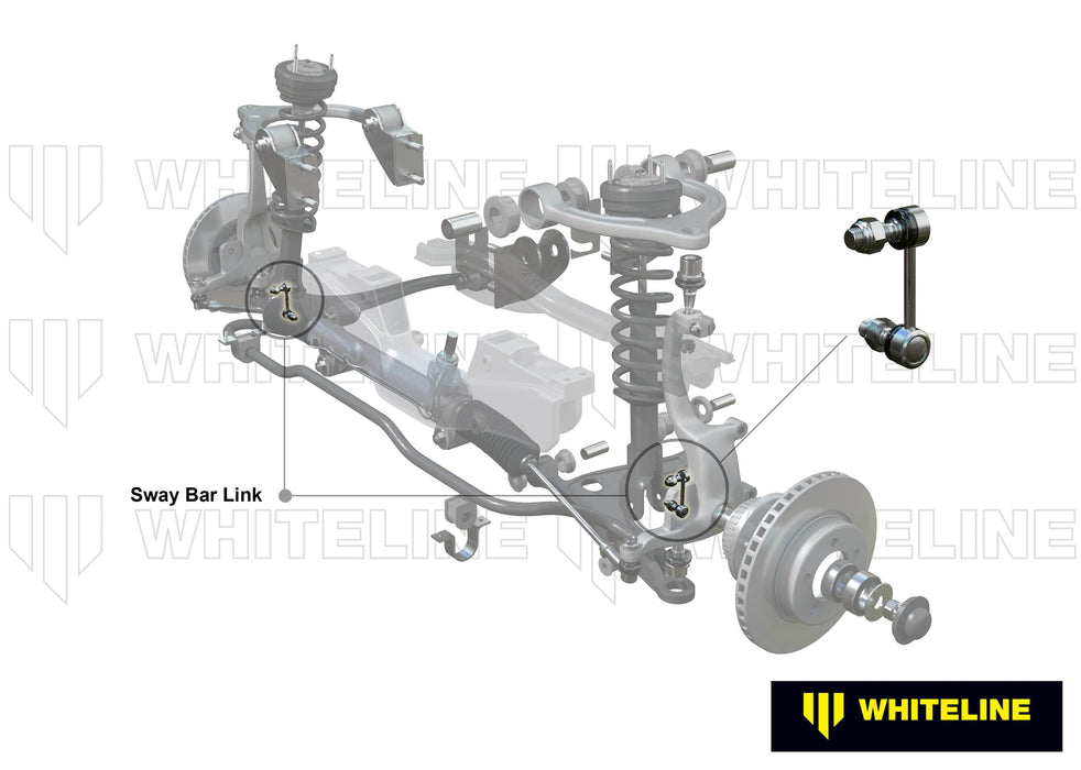 Whiteline 10 x 16 x 26 cm / 88mm - horizontal 90deg opposed ball joints Front Sway Bar Link to Suit Ford Falcon/Fairlane AU-BF and FPV Autofit