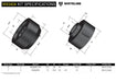 Whiteline 10 x 16 x 26 cm Body Mount - Bushing Kit to Suit Nissan Patrol GQ, GU and Ford Maverick DA Autofit