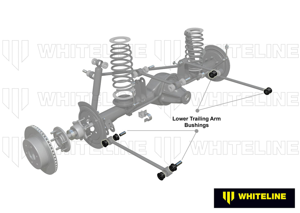 Whiteline 10 x 16 x 26 cm Front Trailing Arm Lower - Bushing Kit to Suit Jeep Cherokee XJ Autofit