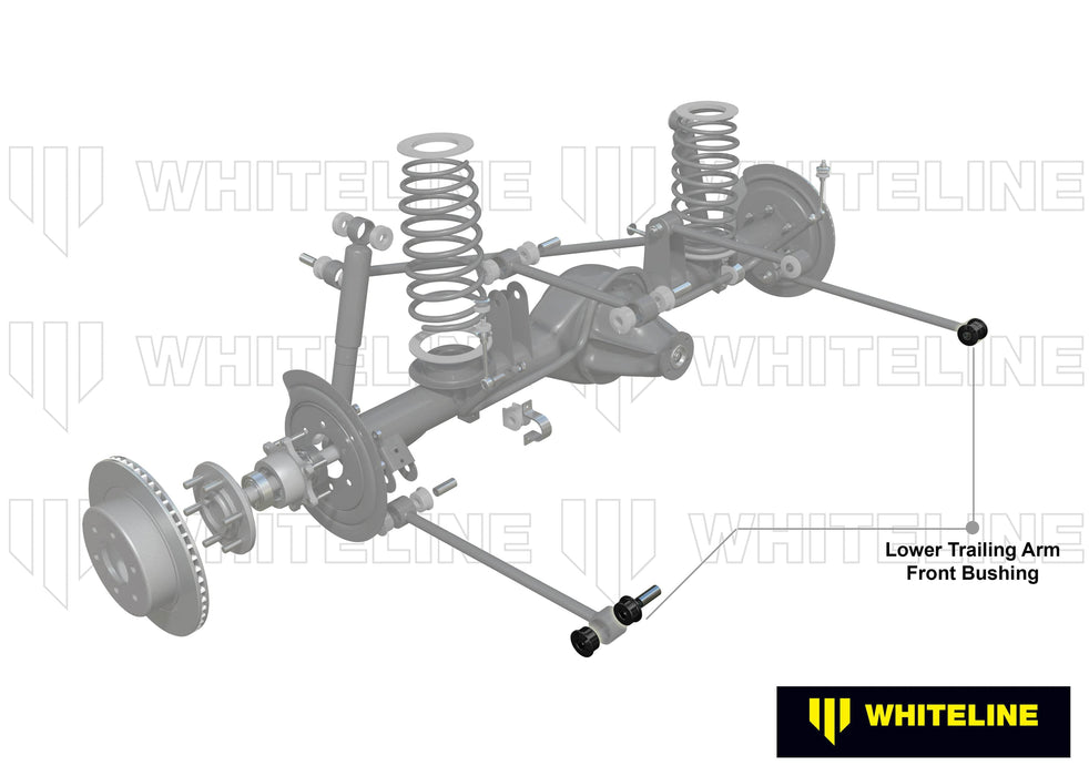 Whiteline 10 x 16 x 26 cm Front Trailing Arm Lower - Bushing Kit to Suit Jeep Grand Cherokee WJ, WG Autofit
