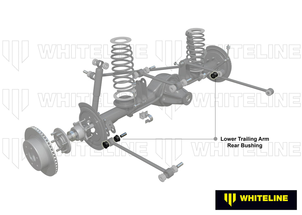 Whiteline 10 x 16 x 26 cm / Installs into original shell Trailing Arm Lower - Bushing Kit to Suit Jeep Grand Cherokee WJ, WG Autofit