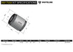 Whiteline 10 x 16 x 26 cm / OEM design Rear Trailing Arm Lower - Bushing Kit to Suit Toyota Land Cruiser 80 and 105 Seris Autofit