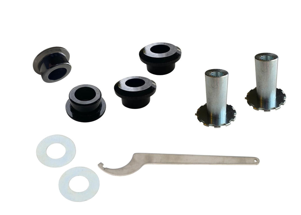 Whiteline 10 x 16 x 26 cm / Performance Alignment - adds +/- 0.5deg camber and caster Front Control Arm Lower - Inner Front Bushing Double Offset Kit to Suit Audi, Seat, Skoda and Volkswagen MQB Fwd/Awd Autofit
