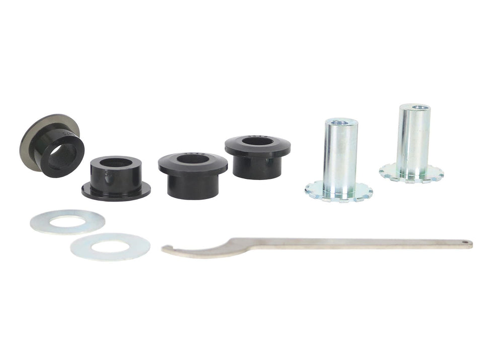 Whiteline 10 x 16 x 26 cm / Performance Alignment - adds +/- 0.5deg camber and caster Front Control Arm Lower - Inner Front Bushing Double Offset Kit to Suit Audi, Seat, Skoda and Volkswagen PQ35 Fwd/Awd Autofit
