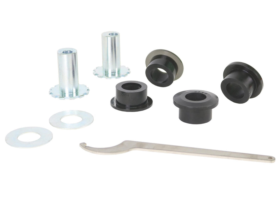 Whiteline 10 x 16 x 26 cm / Performance Alignment - adds +/- 0.5deg camber and caster Front Control Arm Lower - Inner Front Bushing Double Offset Kit to Suit Audi, Seat, Skoda and Volkswagen PQ35 Fwd/Awd Autofit