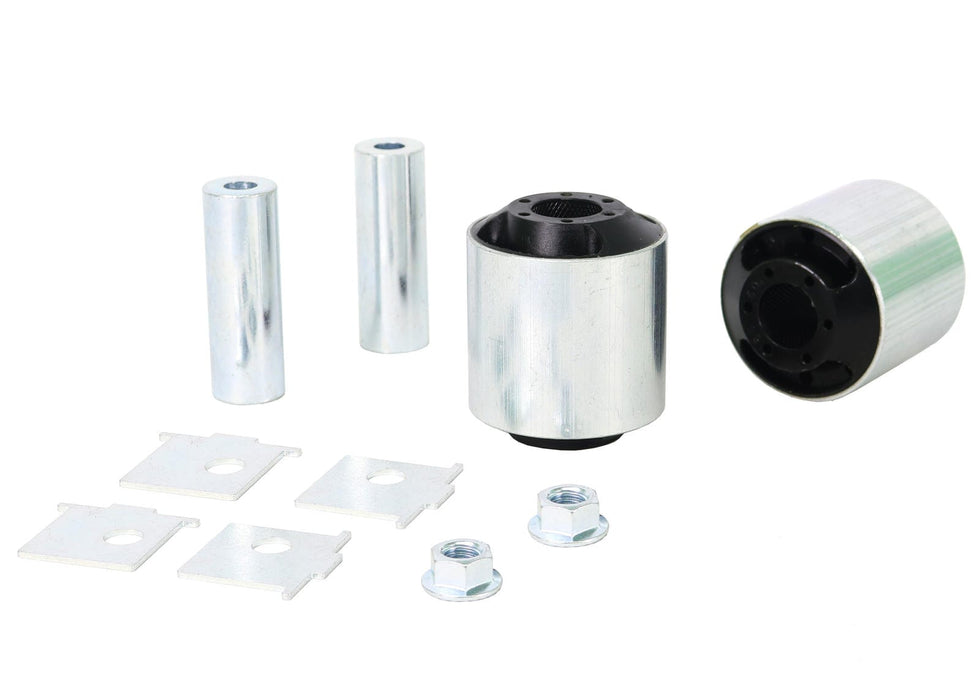 Whiteline 10 x 16 x 26 cm / Performance Alignment - adds +0.5deg caster Front Radius Arm Lower - Bushing Kit Double Offset to Suit Holden Commodore VE, VF and HSV Autofit