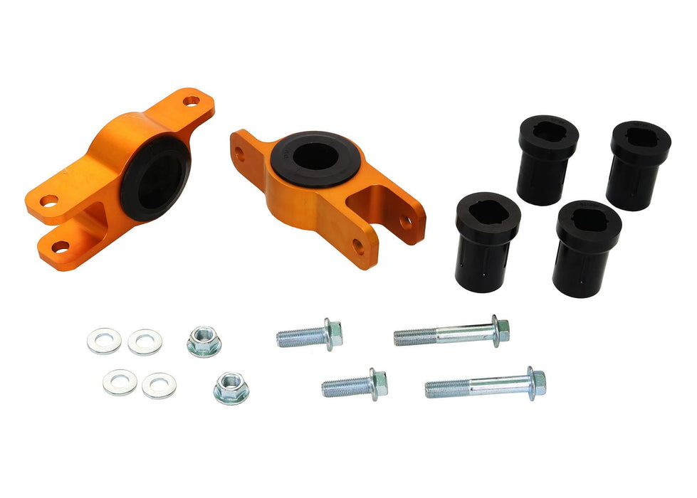 Whiteline 10 x 16 x 26 cm / Performance Alignment - adds +0.75deg caster + anti-lift - includes housing Front Control Arm Lower - Inner Rear Bushing Double Offset Kit to Suit Honda Civic X Gen FC, FK, FK8 Autofit