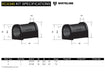 Whiteline 10 x 16 x 26 cm / Performance Alignment - adds +1.0deg caster + anti-lift Front Control Arm Lower - Inner Rear Bushing Double Offset Kit to Suit Holden Astra LD and Nissan Pulsar N13, N14 Autofit