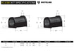 Whiteline 10 x 16 x 26 cm / Performance Alignment - adds +1.0deg caster Front Control Arm Lower - Inner Rear Bushing Double Offset Kit to Suit Mazda RX-7 FC Series IV, V Autofit