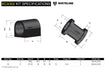 Whiteline 10 x 16 x 26 cm / Performance Alignment - adds +/- 1.5deg caster Front Control Arm Lower - Inner Bushing Kit Double Offset to Suit Holden Brina and Suzuki Baleno, Swift Autofit
