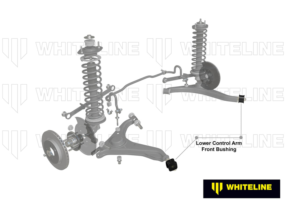 Whiteline 10 x 16 x 26 cm Rear Control Arm Lower - Inner Front Bushing Kit to Suit Holden Barina, Suzuki Cultus and Swift Autofit