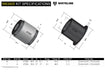 Whiteline 10 x 16 x 26 cm Rear Control Arm Lower Rear - Bushing Kit to Suit Nissan Pathfinder R51 Autofit