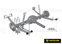 Whiteline 10 x 16 x 26 cm Rear Leaf Spring - Front Eye Bushing Kit to Suit Hyundai iLoad TQ and LDV G10 SV Autofit
