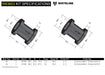 Whiteline 10 x 16 x 26 cm Rear Trailing Arm Lower - Bushing Kit to Suit Nissan Elgrand E50 Autofit
