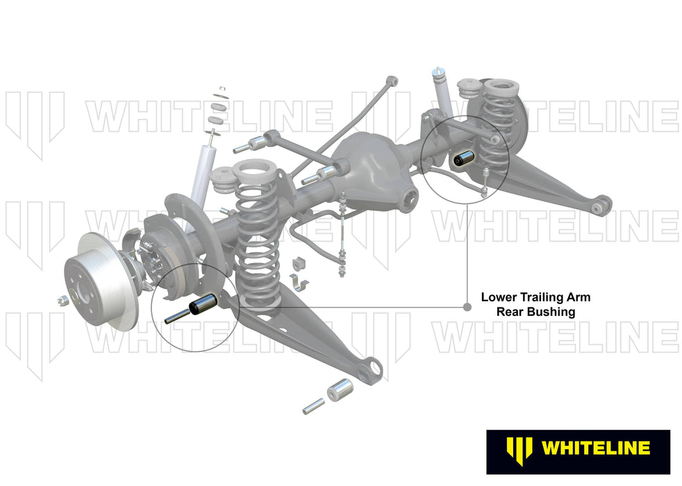 Whiteline 10 x 16 x 26 cm Rear Trailing Arm Lower - Rear Bushing Kit to Suit Holden Commodore VB-VS and HSV Autofit